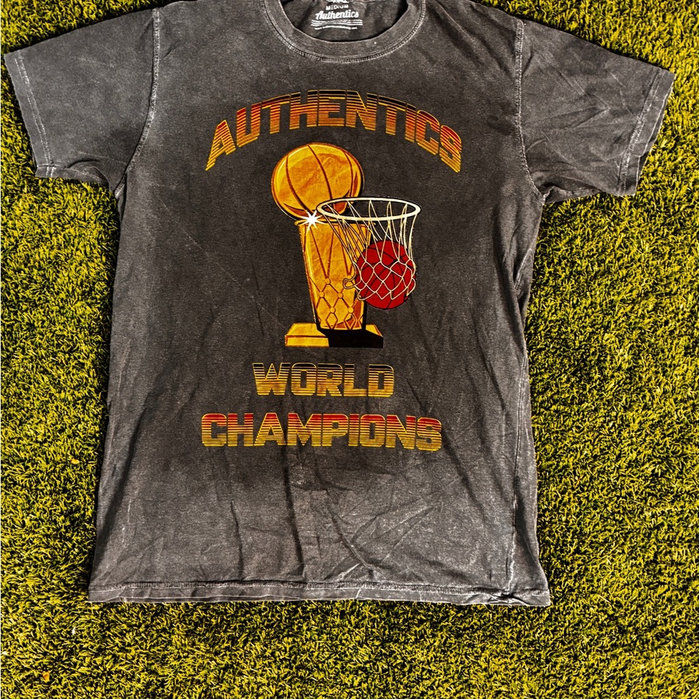Gray Authentics World Champions T-Shirt